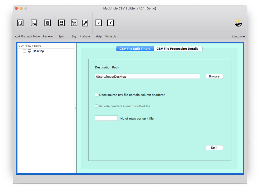 Split CSV File Into Multiple Files On Mac OS CSV Splitter