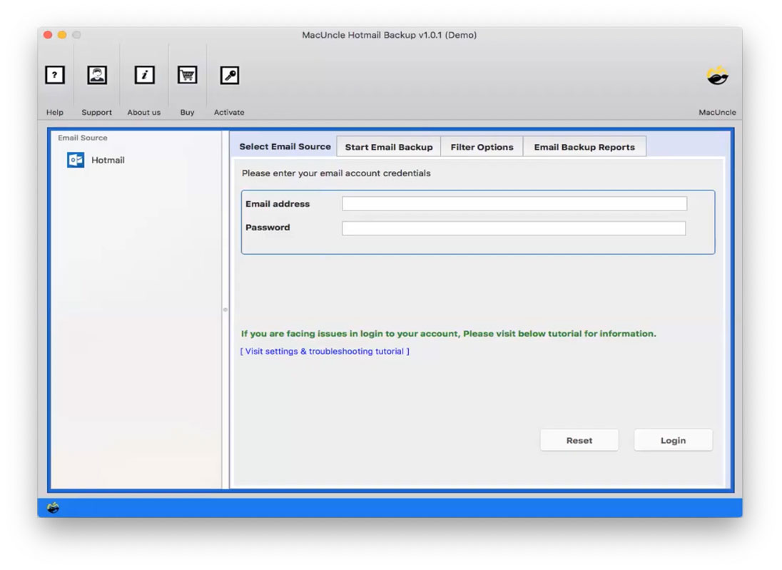 Hotmail Backup Wizard
