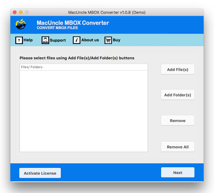 Using the tool convert mbox to pdf on mac